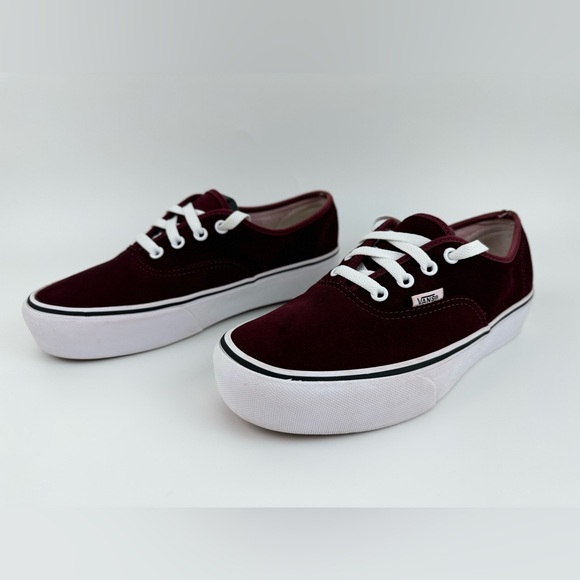 Vans Other - Vans Off The Wall Suede Burgundy Sneakers, Unisex Size Men's 8.0 / Women's 9.5